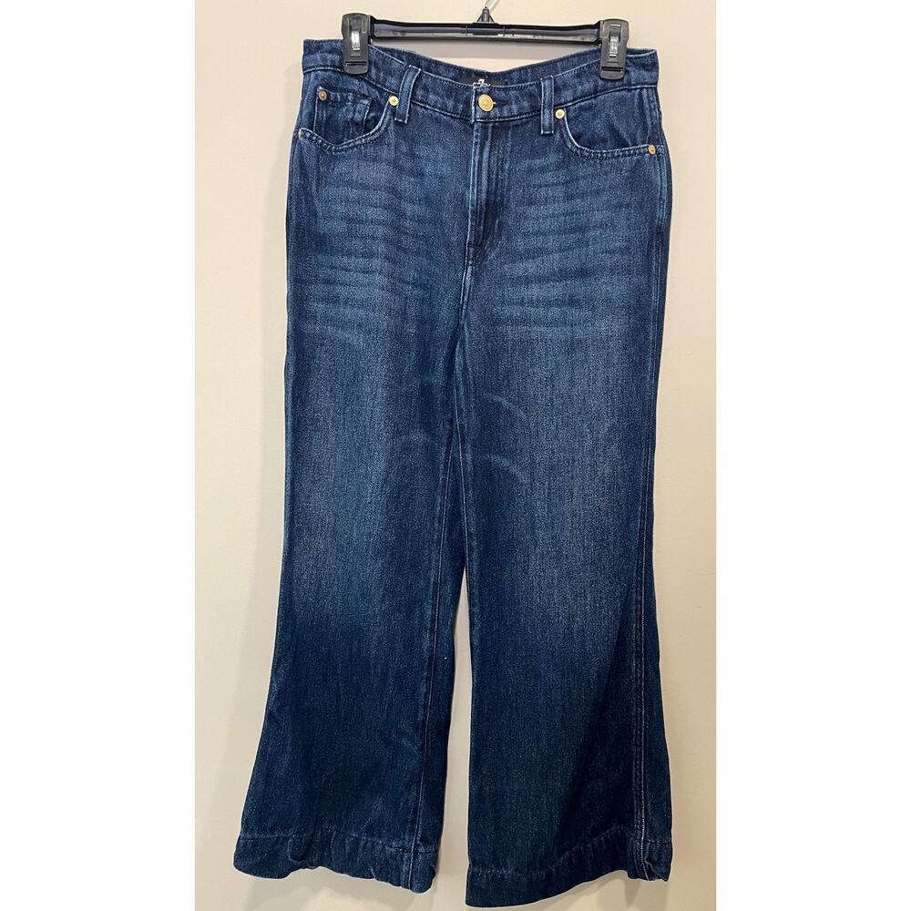7 FOR ALL MANKIND High Rise Modern Dojo Tailorless Jean Women's Sz 28